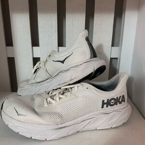 HOKA Arahi 7 White Running Shoes Men’s Size 13D Athletic Sneakers